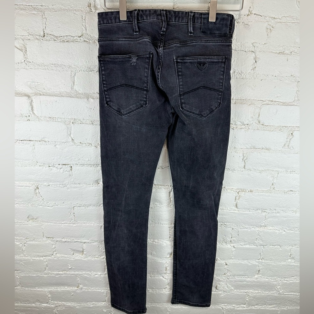 Emporio Armani Slim Fit Black Denim Skinny Jeans Men’s Size 28
